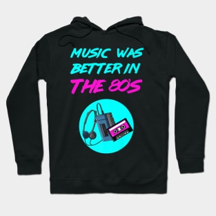 80s Music Casette Tape Neon Hoodie